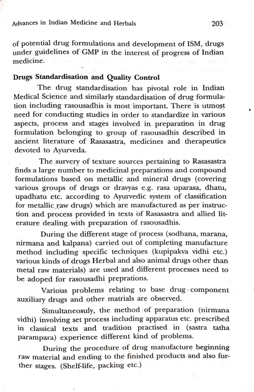 Advances in Indian Medicine & Herbals